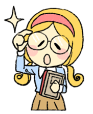 marie -the fluffy girl-(eng) sticker #5704177