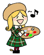 marie -the fluffy girl-(eng) sticker #5704179