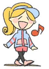 marie -the fluffy girl-(eng) sticker #5704181