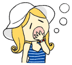 marie -the fluffy girl-(eng) sticker #5704184