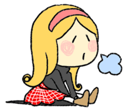marie -the fluffy girl-(eng) sticker #5704185