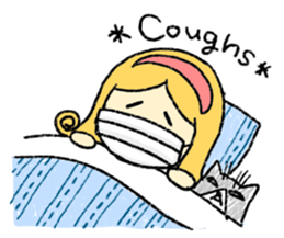 marie -the fluffy girl-(eng) sticker #5704186