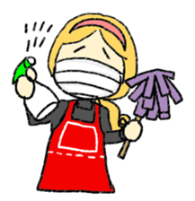 marie -the fluffy girl-(eng) sticker #5704187