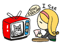 marie -the fluffy girl-(eng) sticker #5704188