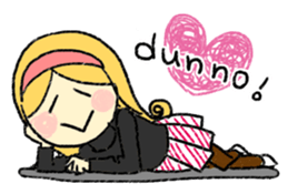 marie -the fluffy girl-(eng) sticker #5704189