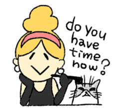 marie -the fluffy girl-(eng) sticker #5704193