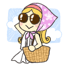 marie -the fluffy girl-(eng) sticker #5704194