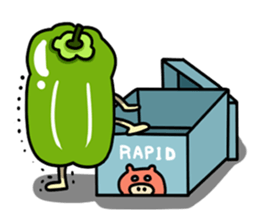 Green pepper's diary with Maruo English sticker #5704318