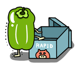 Green pepper's diary with Maruo English sticker #5704318
