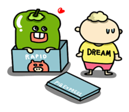Green pepper's diary with Maruo English sticker #5704320