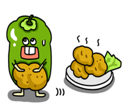 Green pepper's diary with Maruo English sticker #5704323