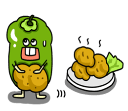 Green pepper's diary with Maruo English sticker #5704323