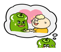 Green pepper's diary with Maruo English sticker #5704326
