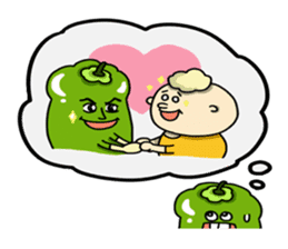 Green pepper's diary with Maruo English sticker #5704326