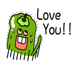 Green pepper's diary with Maruo English sticker #5704327