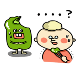 Green pepper's diary with Maruo English sticker #5704328