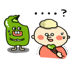 Green pepper's diary with Maruo English sticker #5704328