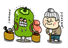 Green pepper's diary with Maruo English sticker #5704333