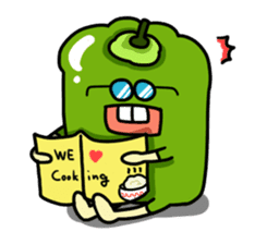 Green pepper's diary with Maruo English sticker #5704337