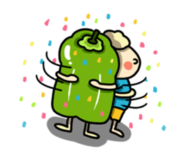 Green pepper's diary with Maruo English sticker #5704348