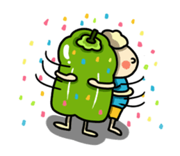 Green pepper's diary with Maruo English sticker #5704348