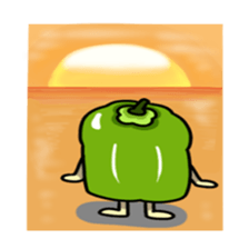 Green pepper's diary with Maruo English sticker #5704353