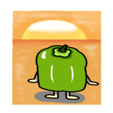 Green pepper's diary with Maruo English sticker #5704353