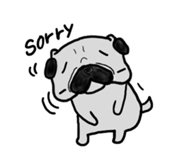 pug-dog sticker 4 sticker #5704810