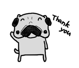 pug-dog sticker 4 sticker #5704818