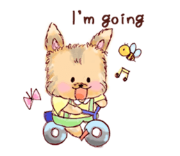 Yorkshire Terrie English version sticker #5705129