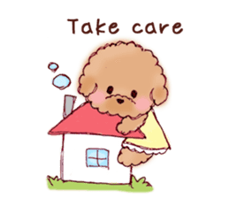 TOY POODLE English version sticker #5705237