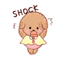 TOY POODLE English version sticker #5705239