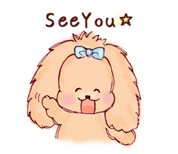 TOY POODLE English version sticker #5705241