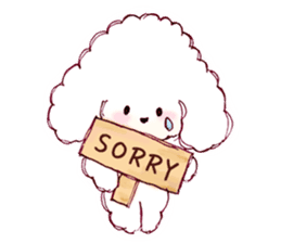TOY POODLE English version sticker #5705247