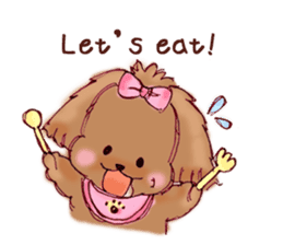 TOY POODLE English version sticker #5705253