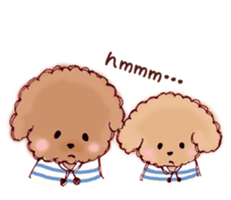TOY POODLE English version sticker #5705258