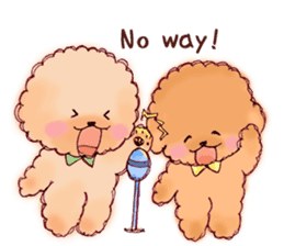 TOY POODLE English version sticker #5705265