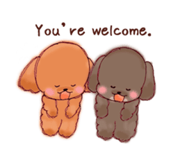 TOY POODLE English version sticker #5705266