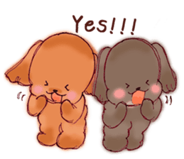 TOY POODLE English version sticker #5705267