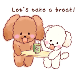 TOY POODLE English version sticker #5705270