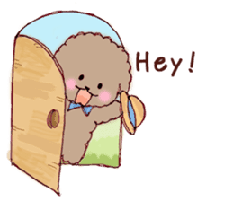TOY POODLE English version sticker #5705273