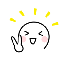 Lovely emoticon of the Japanese style sticker #5705398