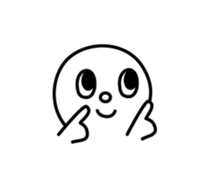 Lovely emoticon of the Japanese style sticker #5705402