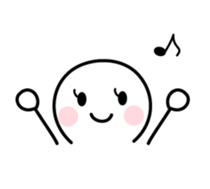 Lovely emoticon of the Japanese style sticker #5705405