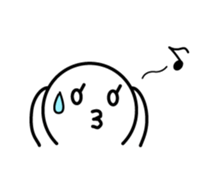 Lovely emoticon of the Japanese style sticker #5705410