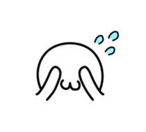 Lovely emoticon of the Japanese style sticker #5705415