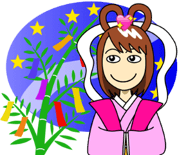 Mirai-chan's Japanese yearly events sticker #5705537