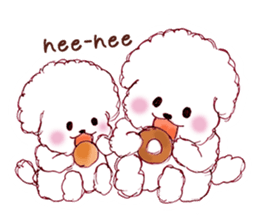 Bichon Frise English version sticker #5705557