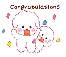 Bichon Frise English version sticker #5705558