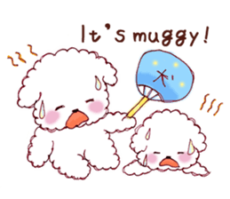 Bichon Frise English version sticker #5705560